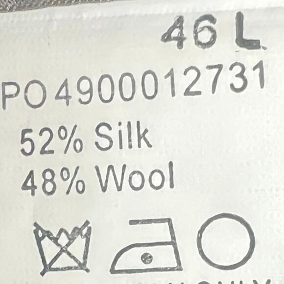 Lauren Ralph Lauren blazer dress jacket mens 46L gray Silk/wool Blend. 46 Long - Picture 5 of 9